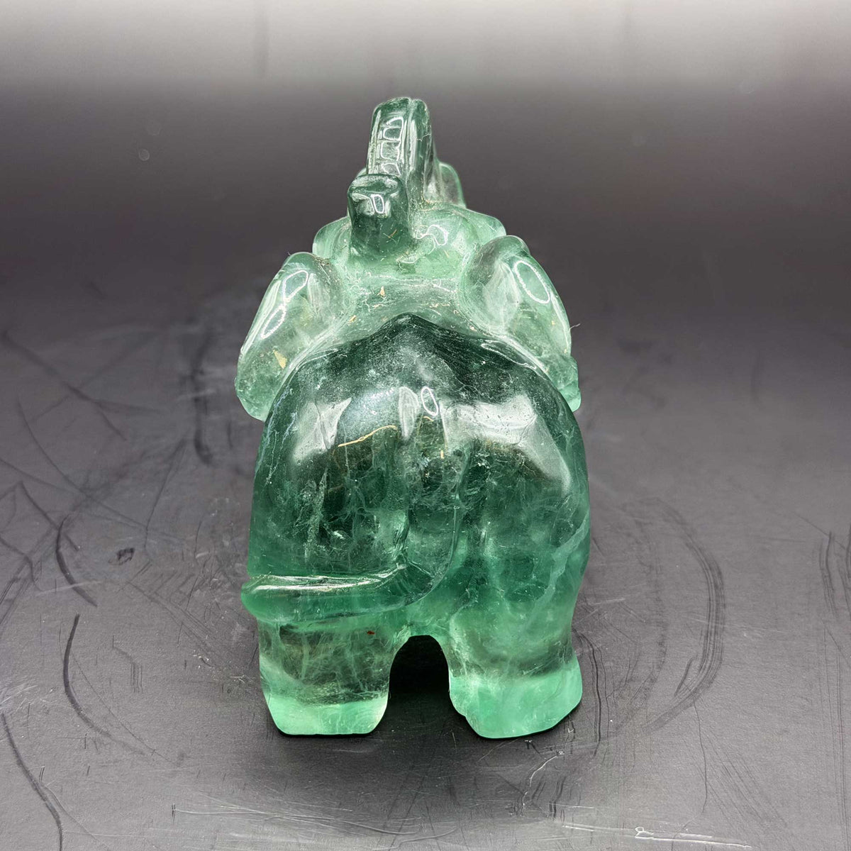 Fluorite Elephant Crystal Figurine - Gem Avenue