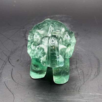 Fluorite Elephant Crystal Figurine - Gem Avenue