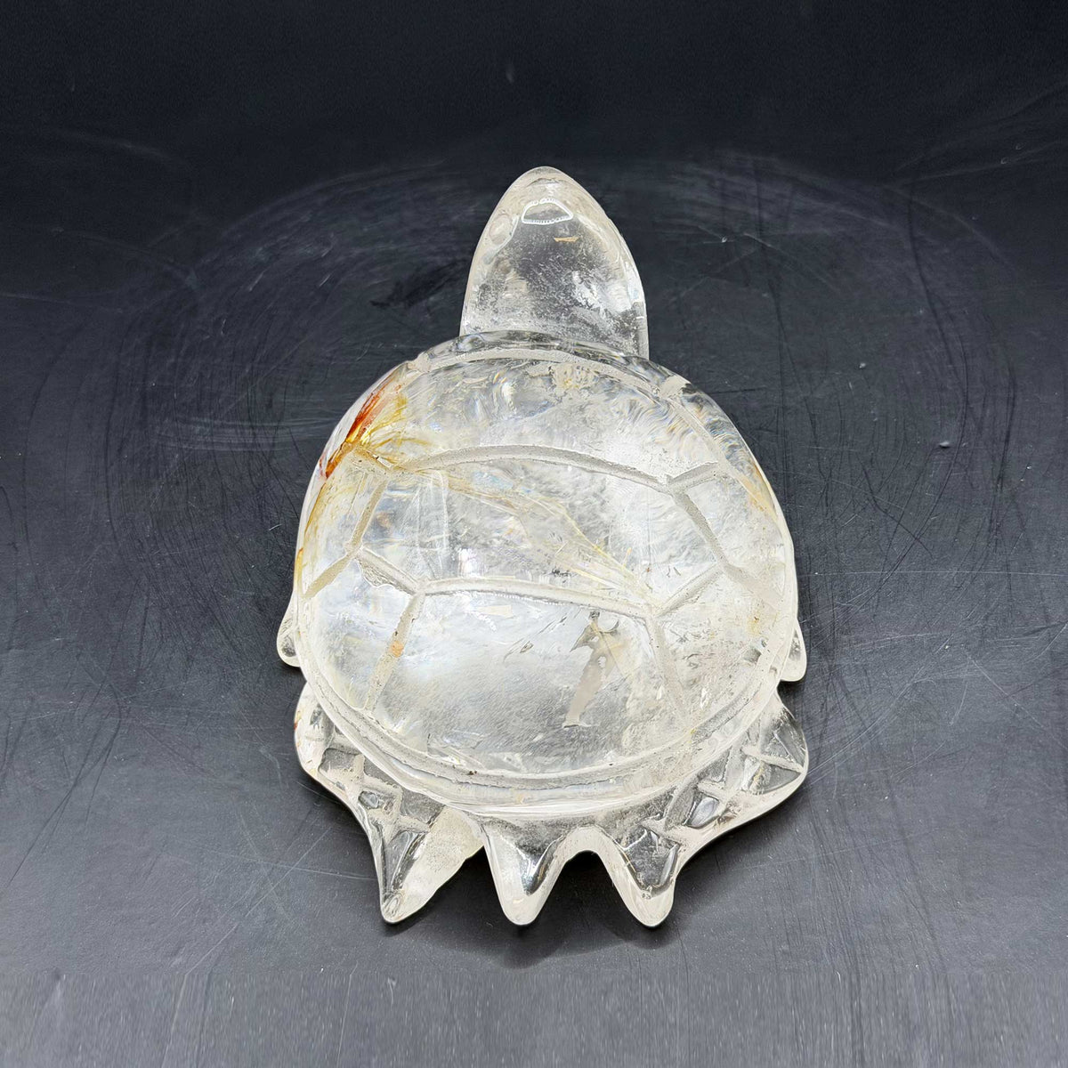 Clear Quartz Turtle Crystal Figurine - Gem Avenue