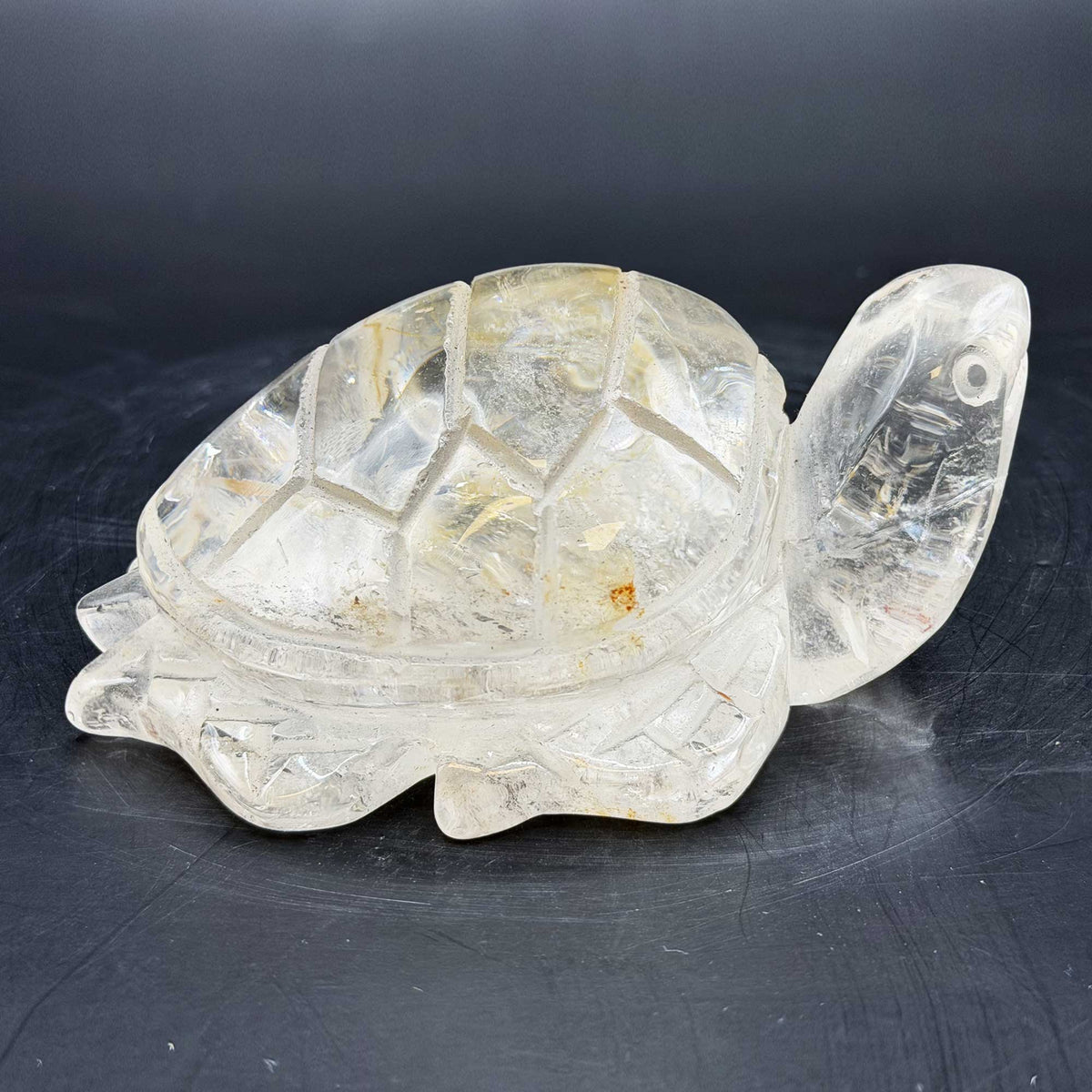 Clear Quartz Turtle Crystal Figurine - Gem Avenue