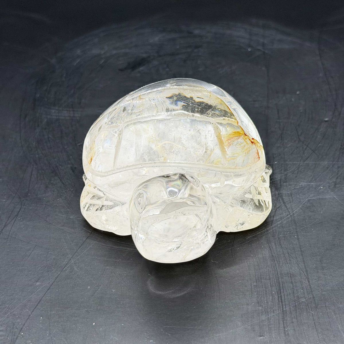Clear Quartz Turtle Crystal Figurine - Gem Avenue