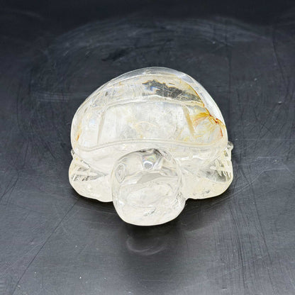 Clear Quartz Turtle Crystal Figurine - Gem Avenue