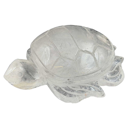 Clear Quartz Crystal Turtle Figurine - Gem Avenue Ratail