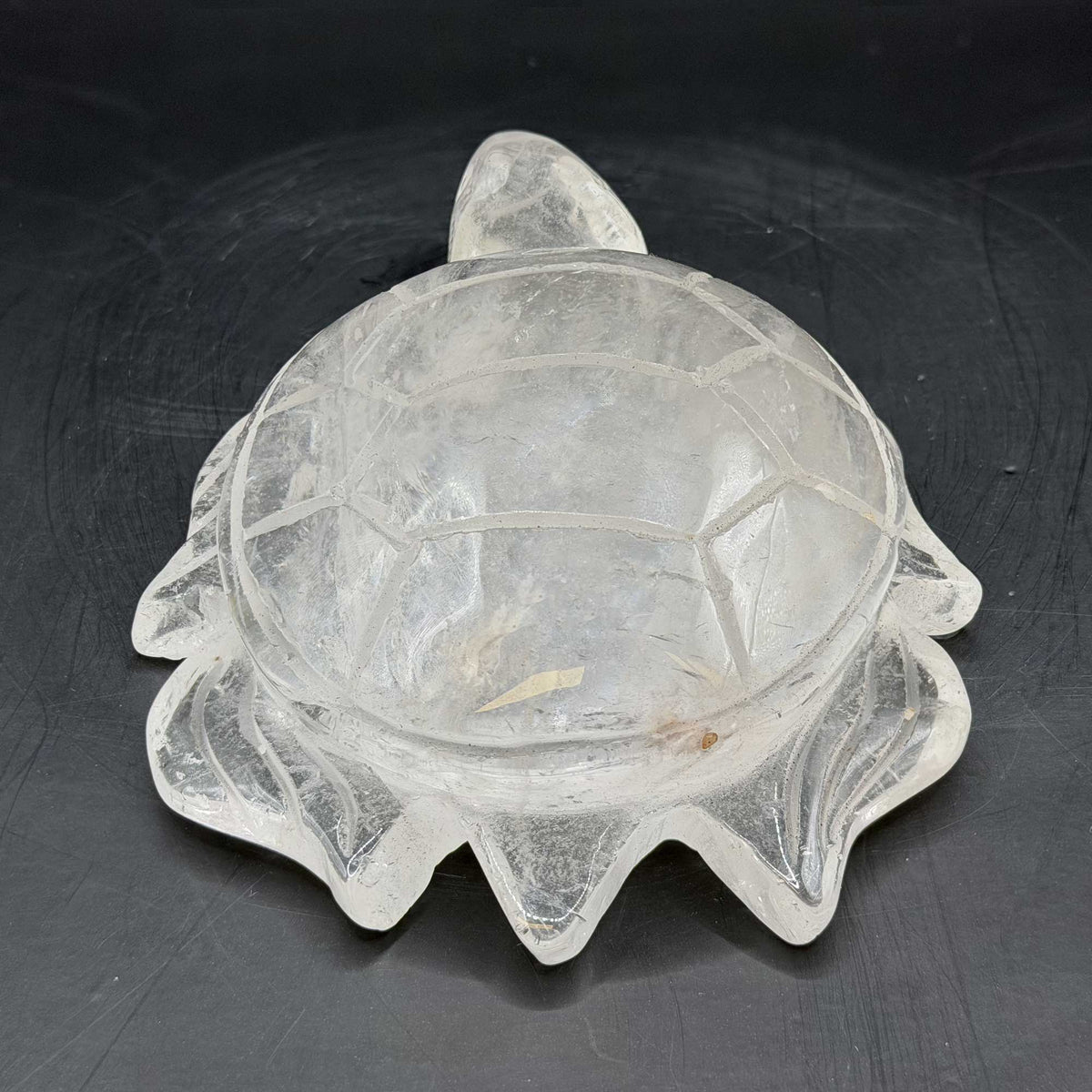 Clear Quartz Crystal Turtle Figurine - Gem Avenue Ratail