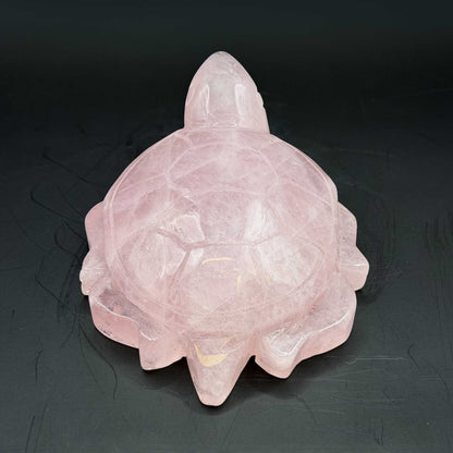 Rose Quartz Turtle Figurine -Gem Avenue Ratail