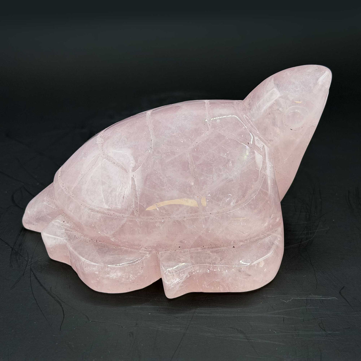 Rose Quartz Turtle Figurine -Gem Avenue Ratail