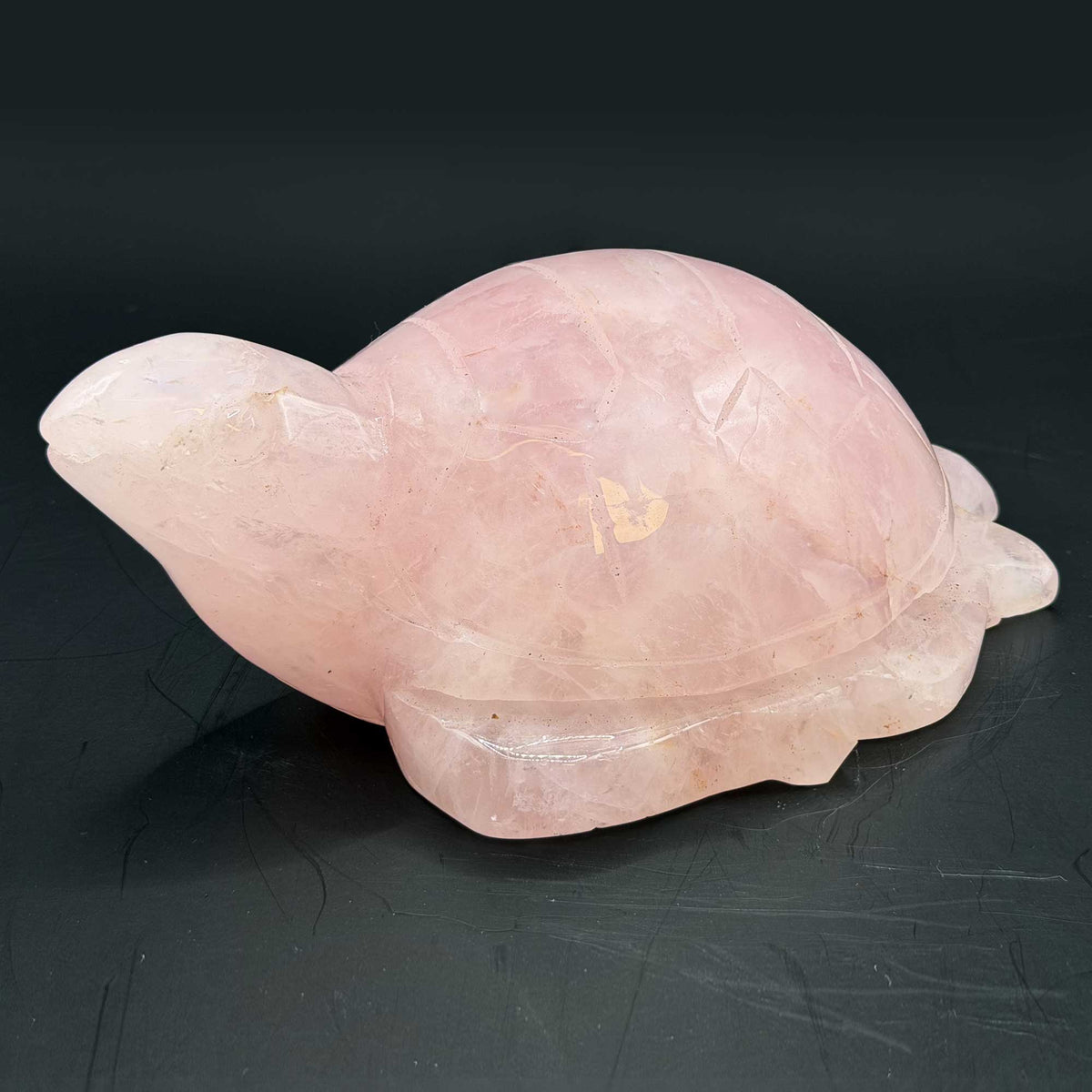 Rose Quartz Turtle Figurine - Gem Avenue Ratail