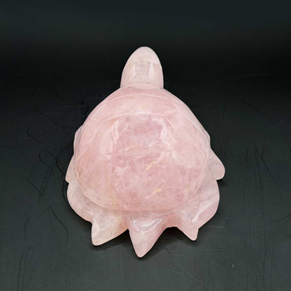 Rose Quartz Turtle Figurine -Gem Avenue Ratail