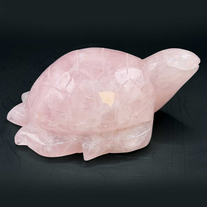Rose Quartz Turtle Figurine -Gem Avenue Ratail