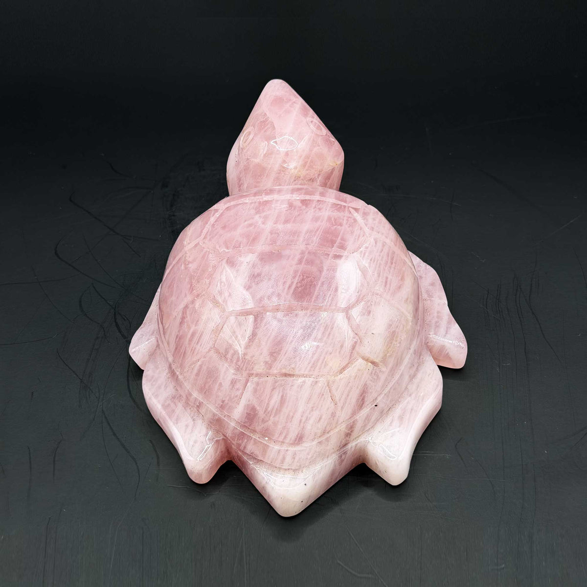 Rose Quartz Crystal Turtle Figurine - Gem Avenue Retail