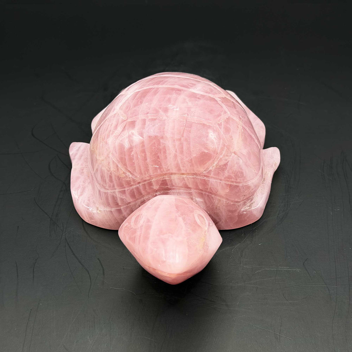 Rose Quartz Crystal Turtle Figurine - Gem Avenue Retail