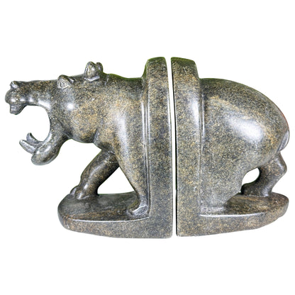 Serpentine Hippo Bookends -Gem Avenue Retail