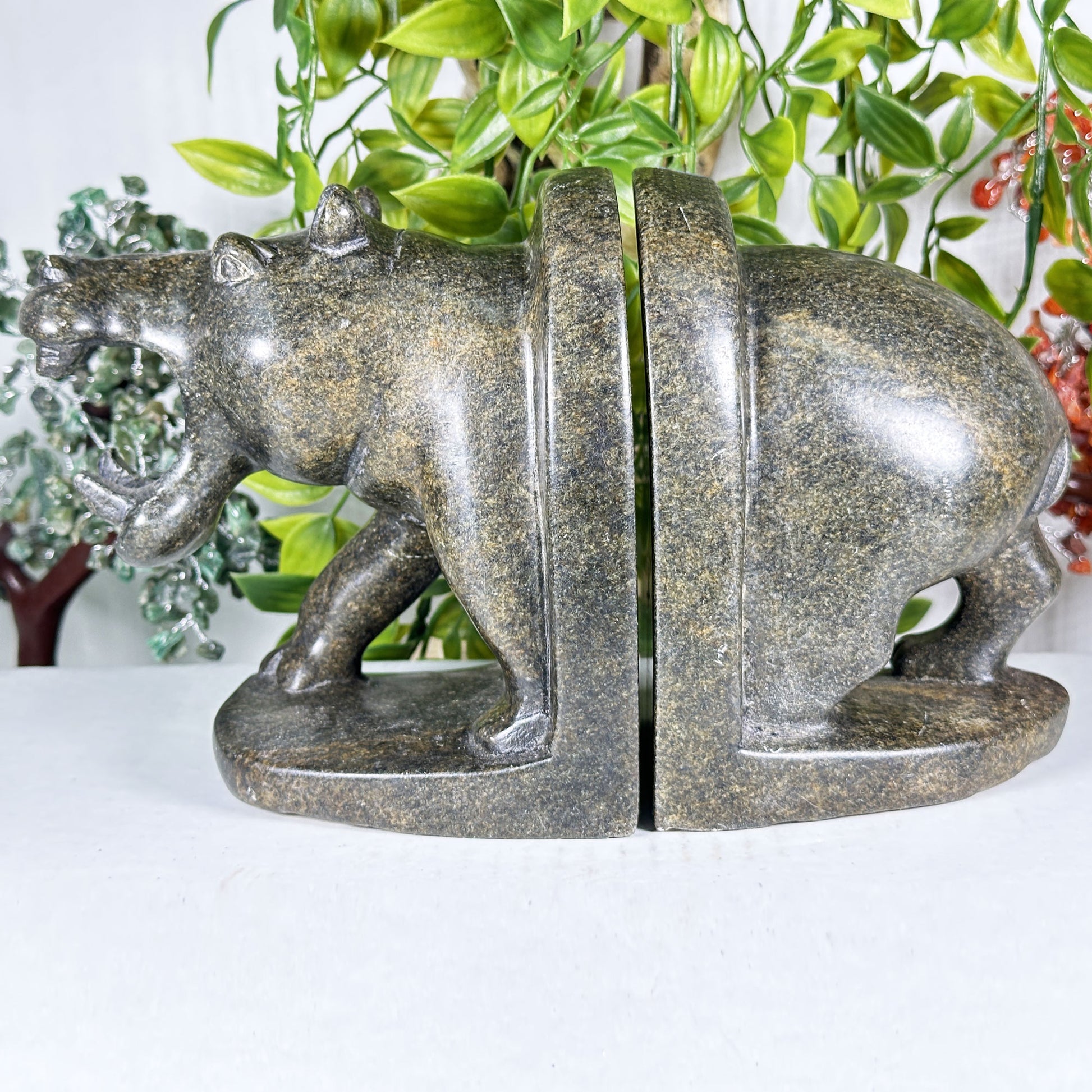 Serpentine Hippo Bookends -Gem Avenue Retail