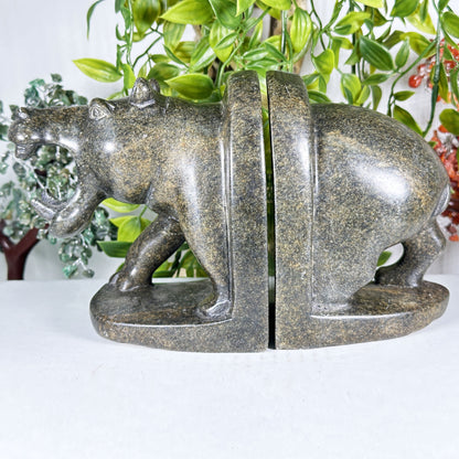 Serpentine Hippo Bookends -Gem Avenue Retail