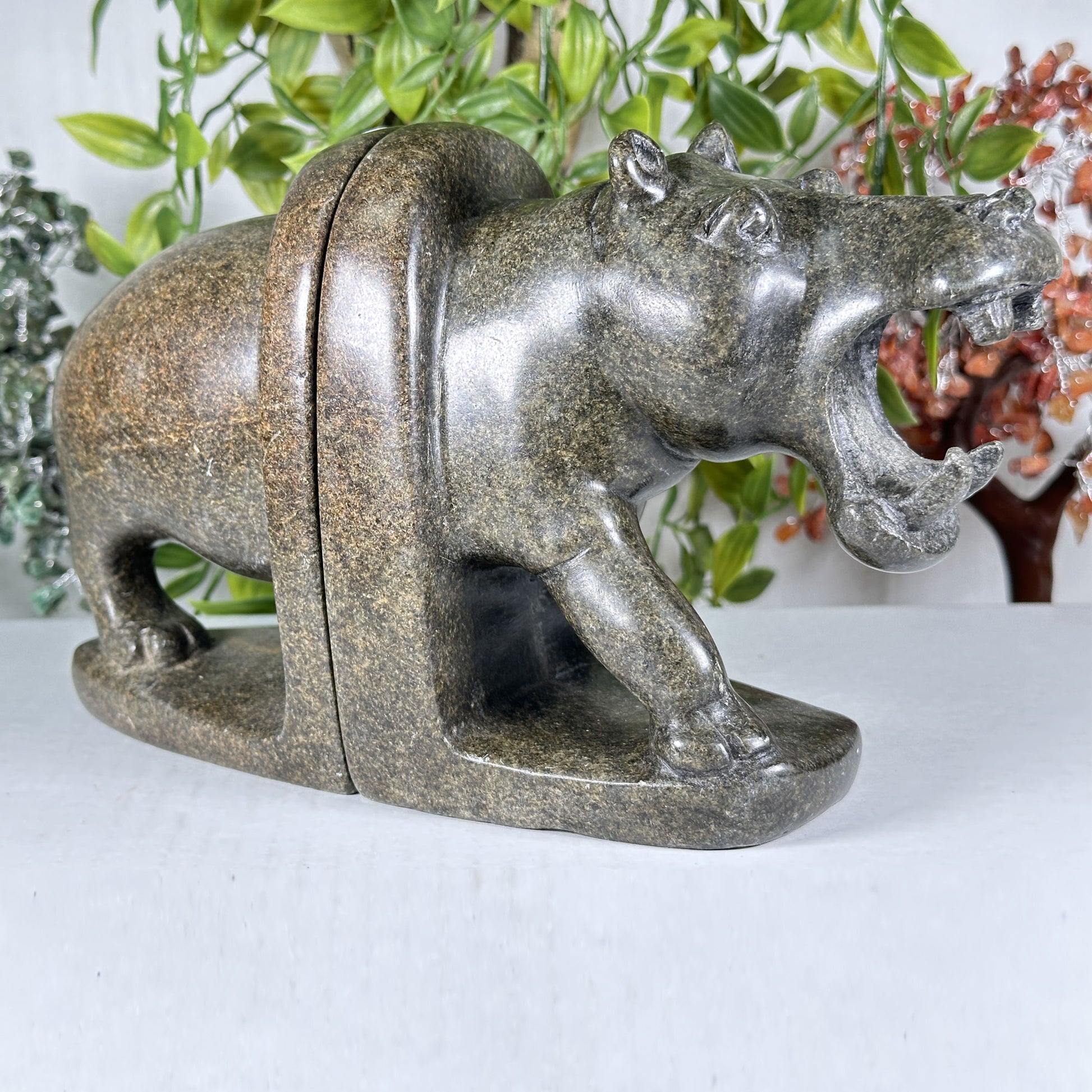 Serpentine Hippo Bookends -Gem Avenue Retail