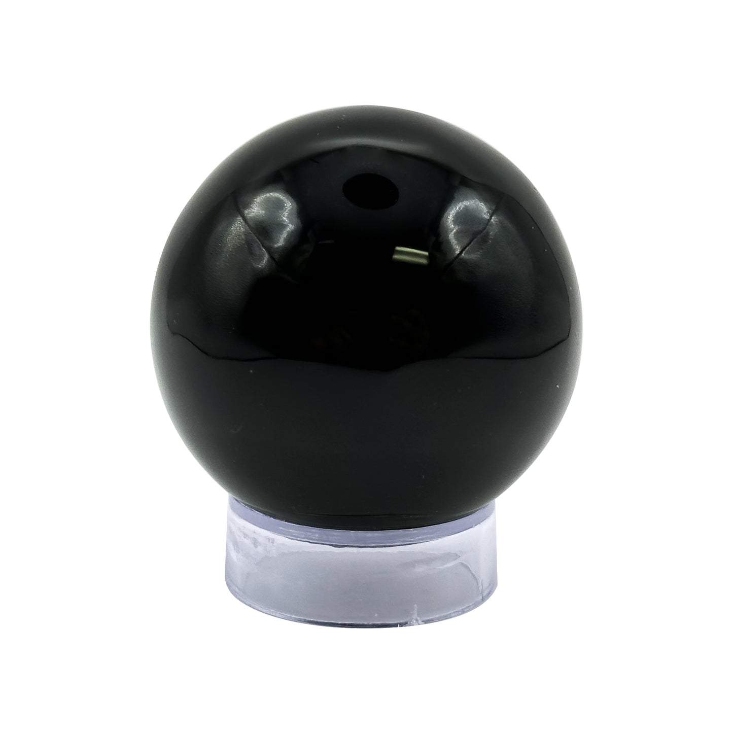 Polished 2" Black Obsidian Crystal Sphere Natural Gemstone Decor Ball for Healing & Meditation - RBL320