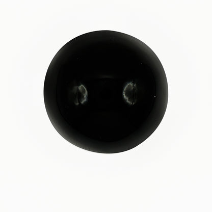Polished 2" Black Obsidian Crystal Sphere Natural Gemstone Decor Ball for Healing & Meditation - RBL320