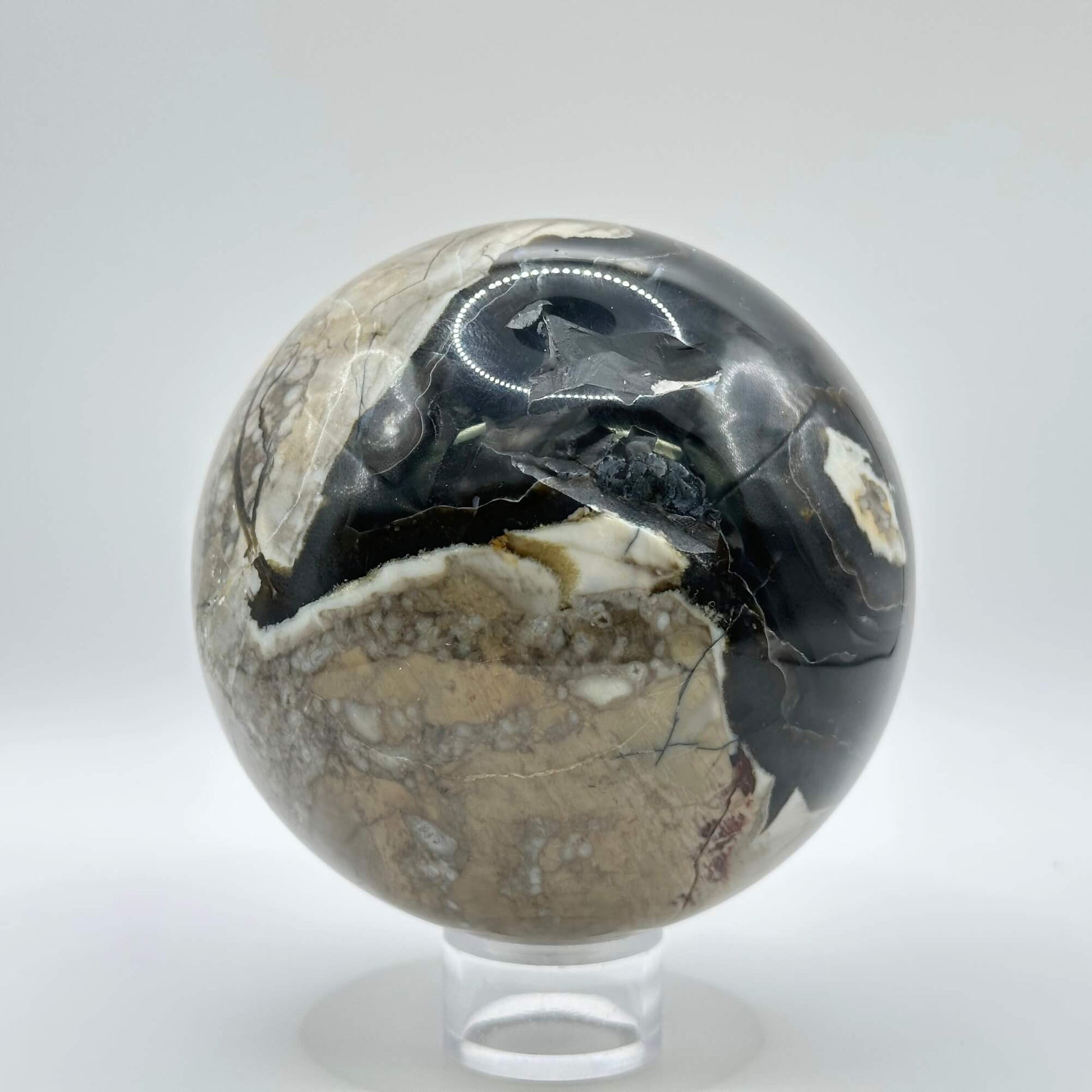Volcanic Agate Sphere - Gem Avenue Wholesale