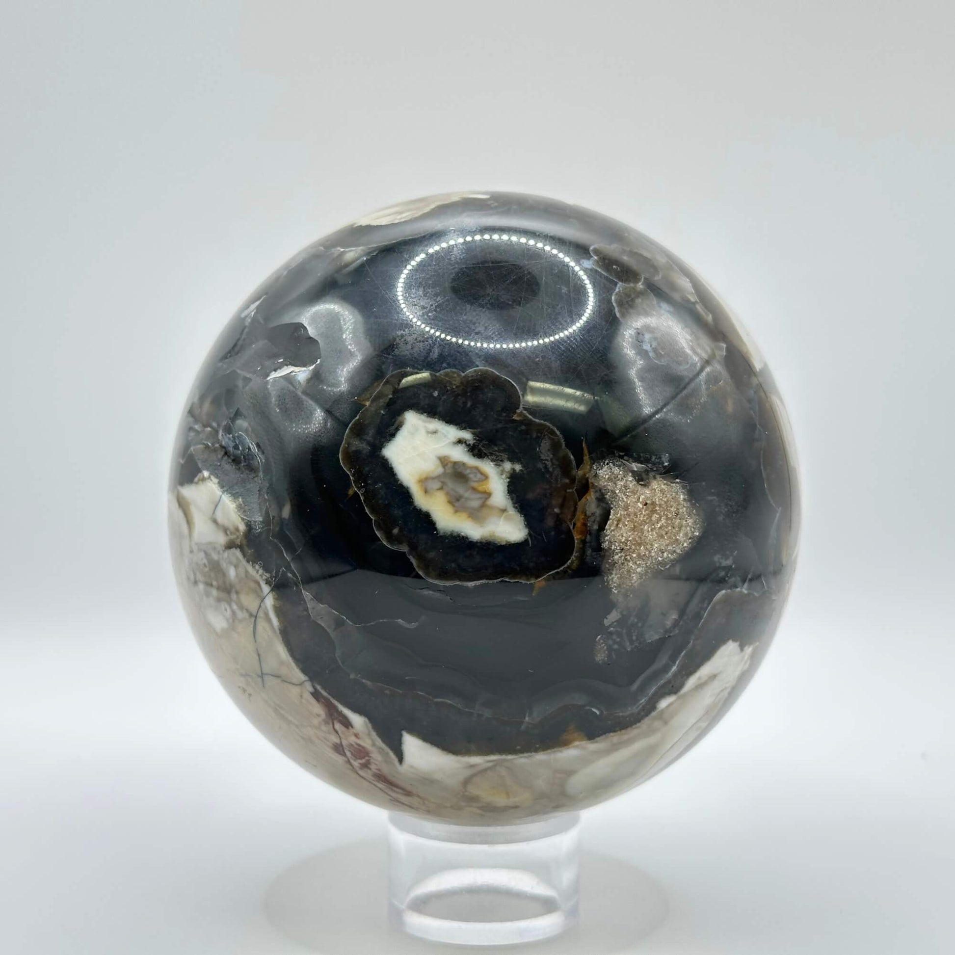 Volcanic Agate Sphere - Gem Avenue Wholesale