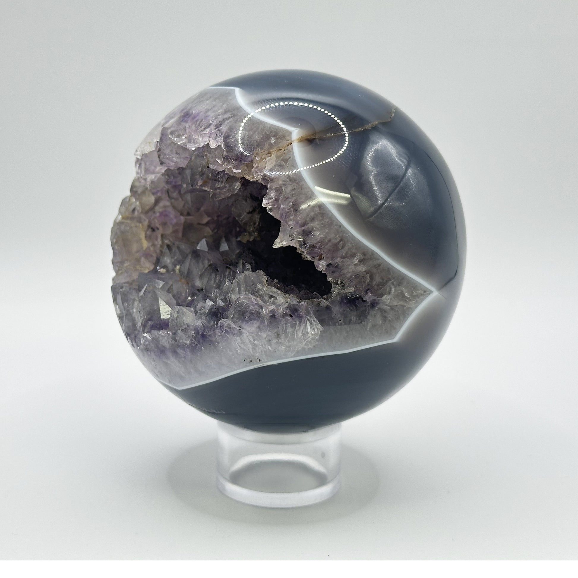 Natural Amethyst Sphere Decor Ball - Gem Avenue
