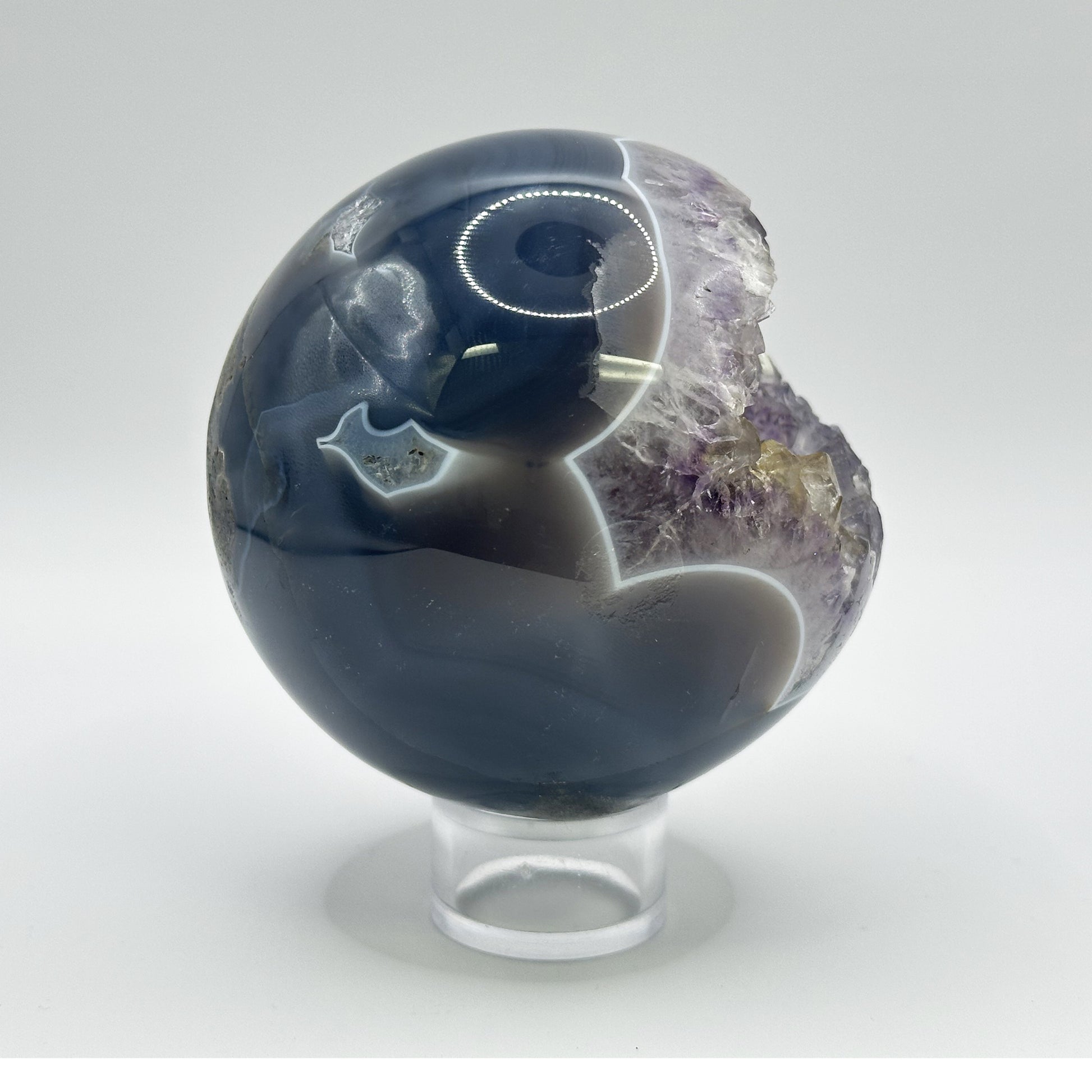 Natural Amethyst Sphere Decor Ball - Gem Avenue