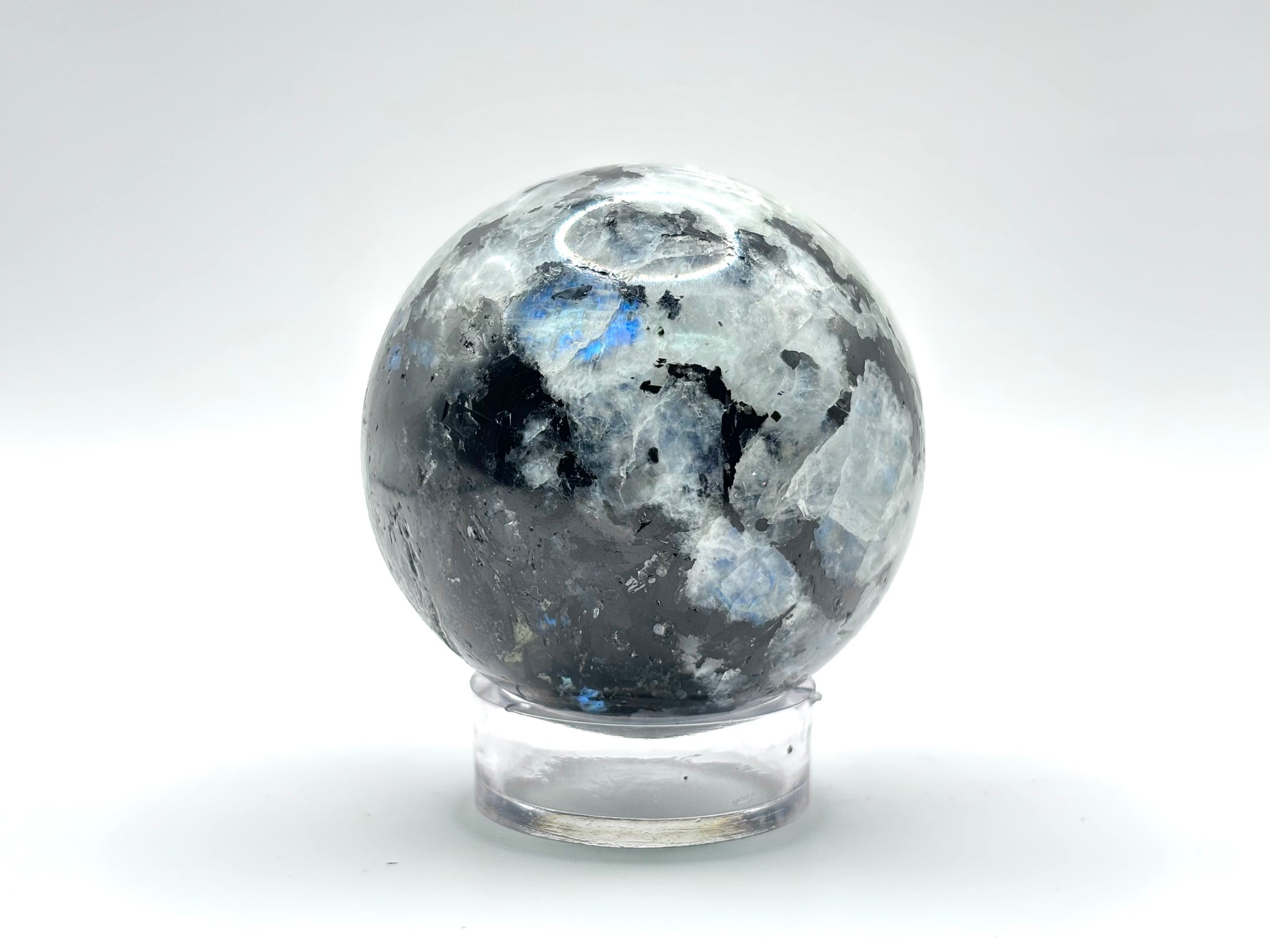 Rainbow Moonstone Crystal Sphere - Gem Avenue Retail