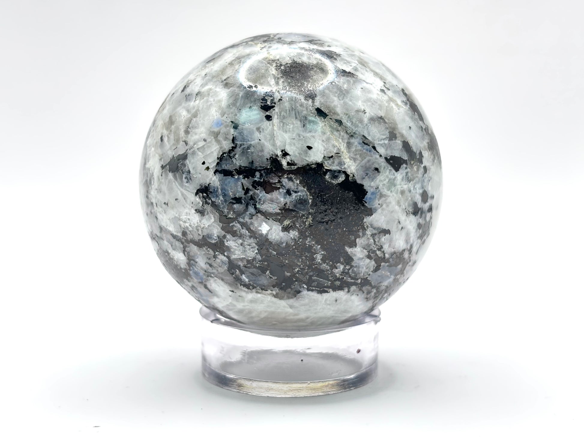 Rainbow Moonstone Crystal Sphere - Gem Avenue Retail