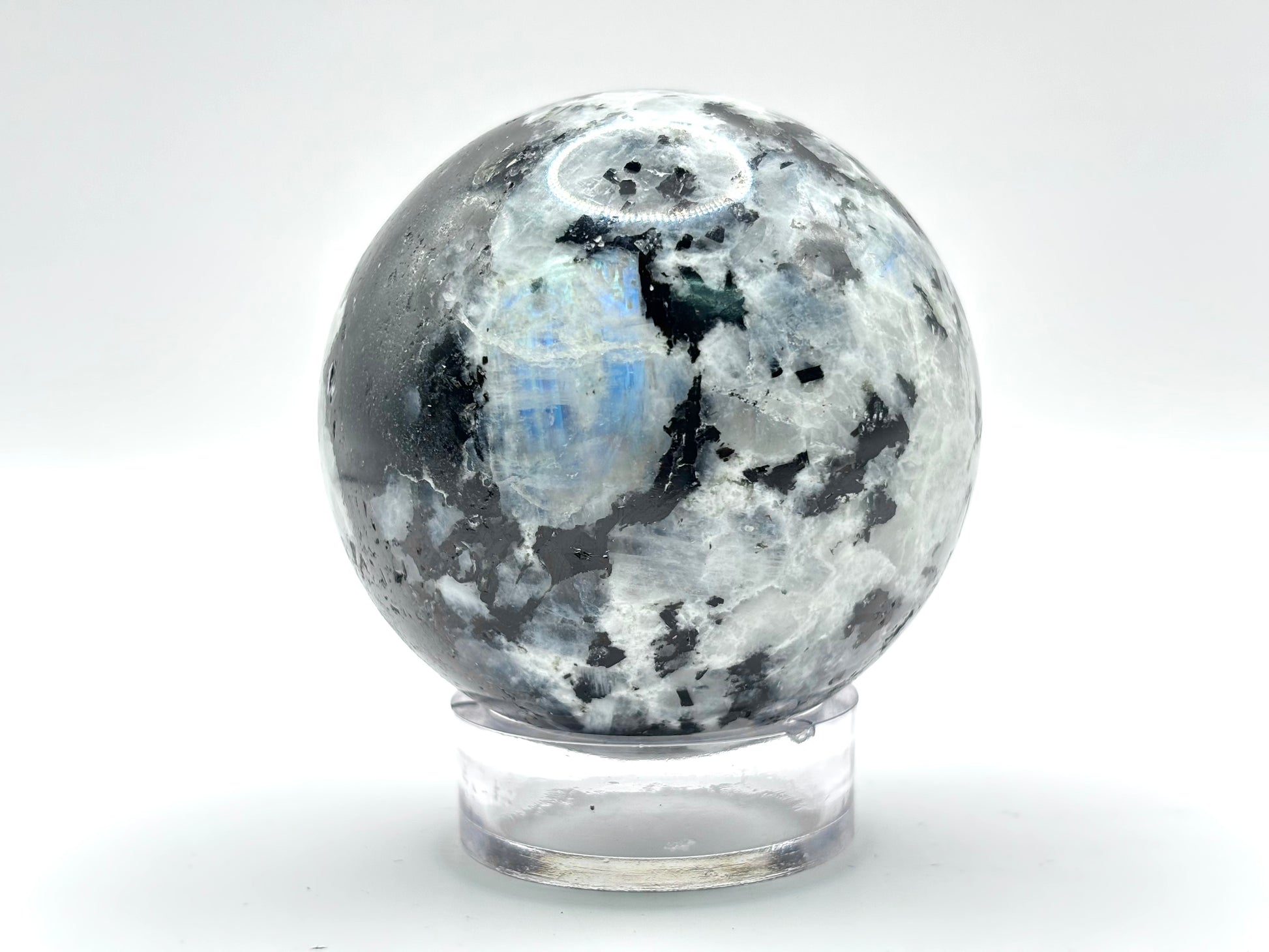 Rainbow Moonstone Crystal Sphere - Gem Avenue Retail