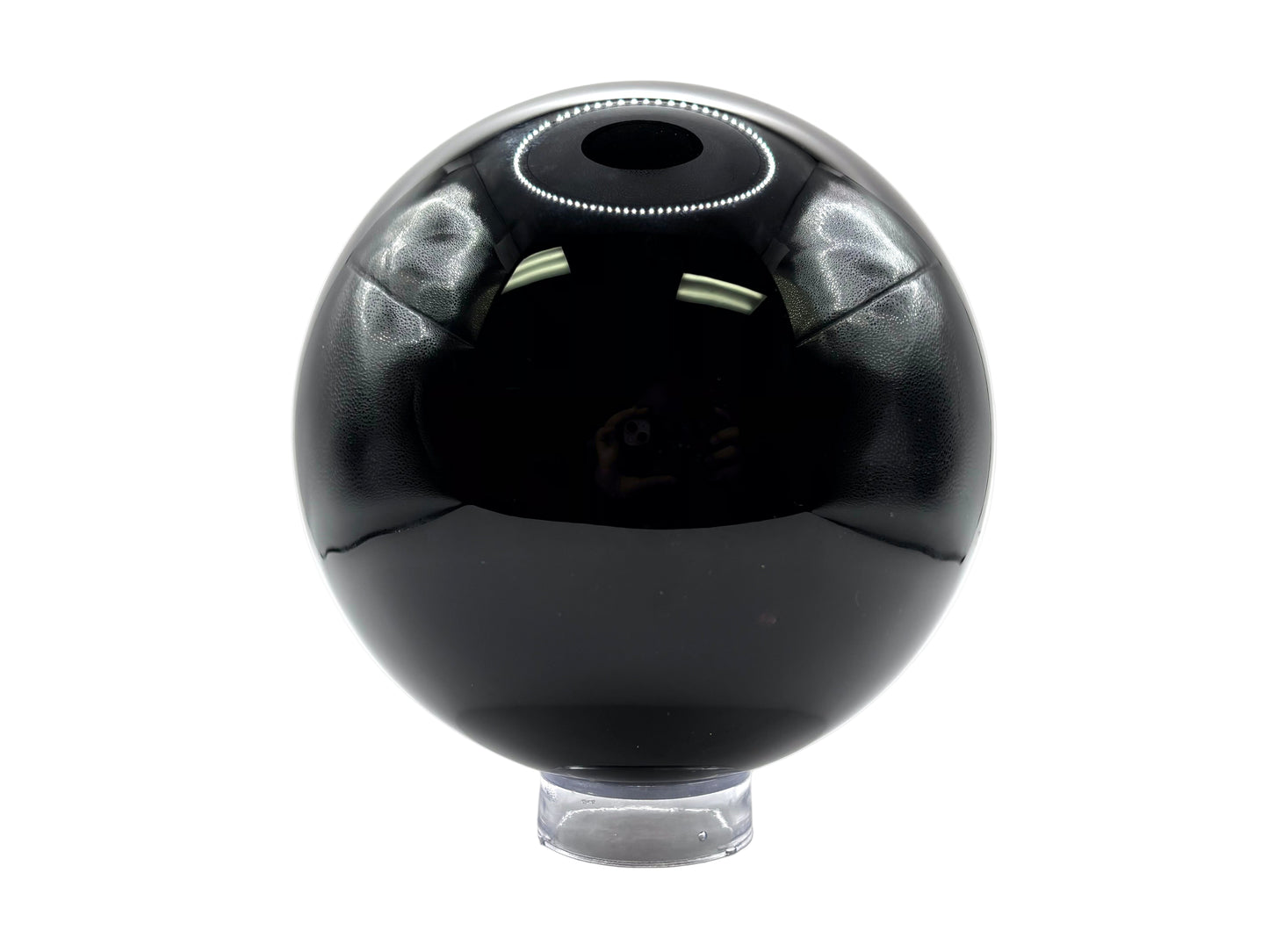 Natural Black Obsidian Crystal Sphere Ball Polished Healing Stone for Meditation, Energy Cleansing & Home Decor Crystal Ball for Collectors - RBL339