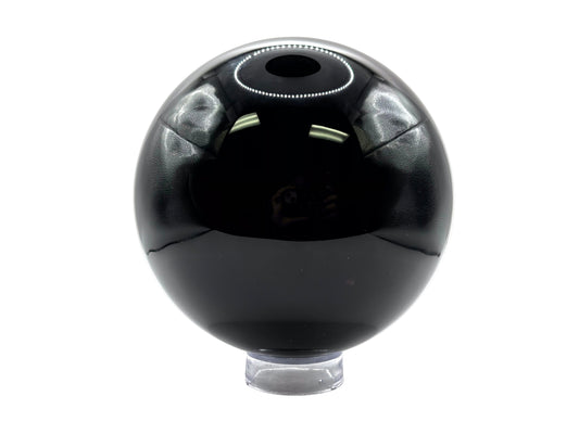 Natural Black Obsidian Crystal Sphere Ball Polished Healing Stone for Meditation, Energy Cleansing & Home Decor Crystal Ball for Collectors - RBL339