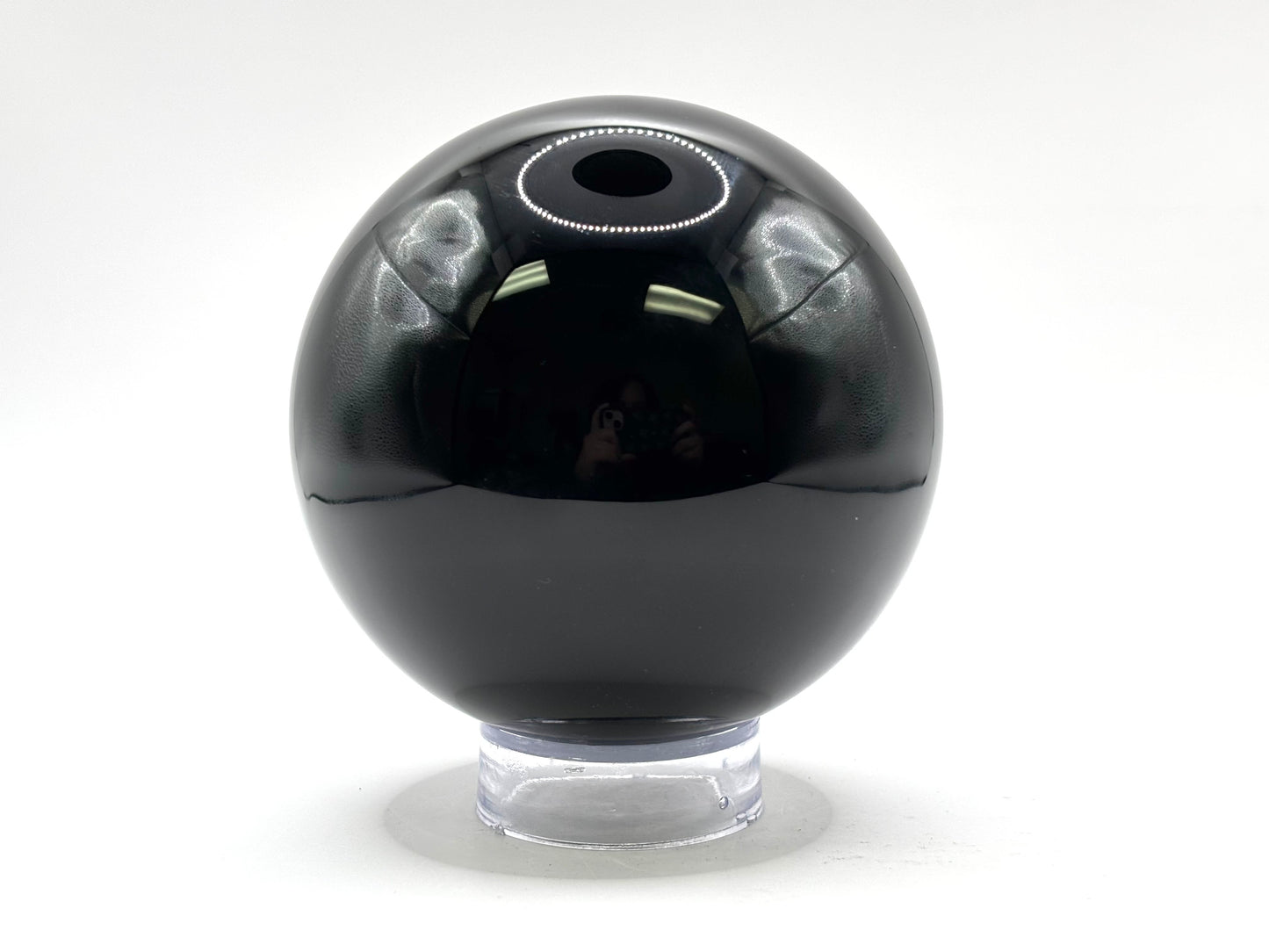 Natural Black Obsidian Crystal Sphere Ball Polished Healing Stone for Energy, Meditation & Home Decor Crystal Ball for Collectors -RBL340