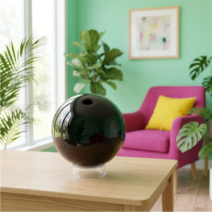 Natural Black Obsidian Crystal Sphere Ball Polished Healing Stone for Energy, Meditation & Home Decor Crystal Ball for Collectors -RBL340