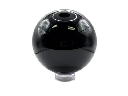 Natural Black Obsidian Crystal Sphere Ball Polished Healing Stone for Meditation, Energy Work & Home Decor Crystal Ball for Collectors - RBL341