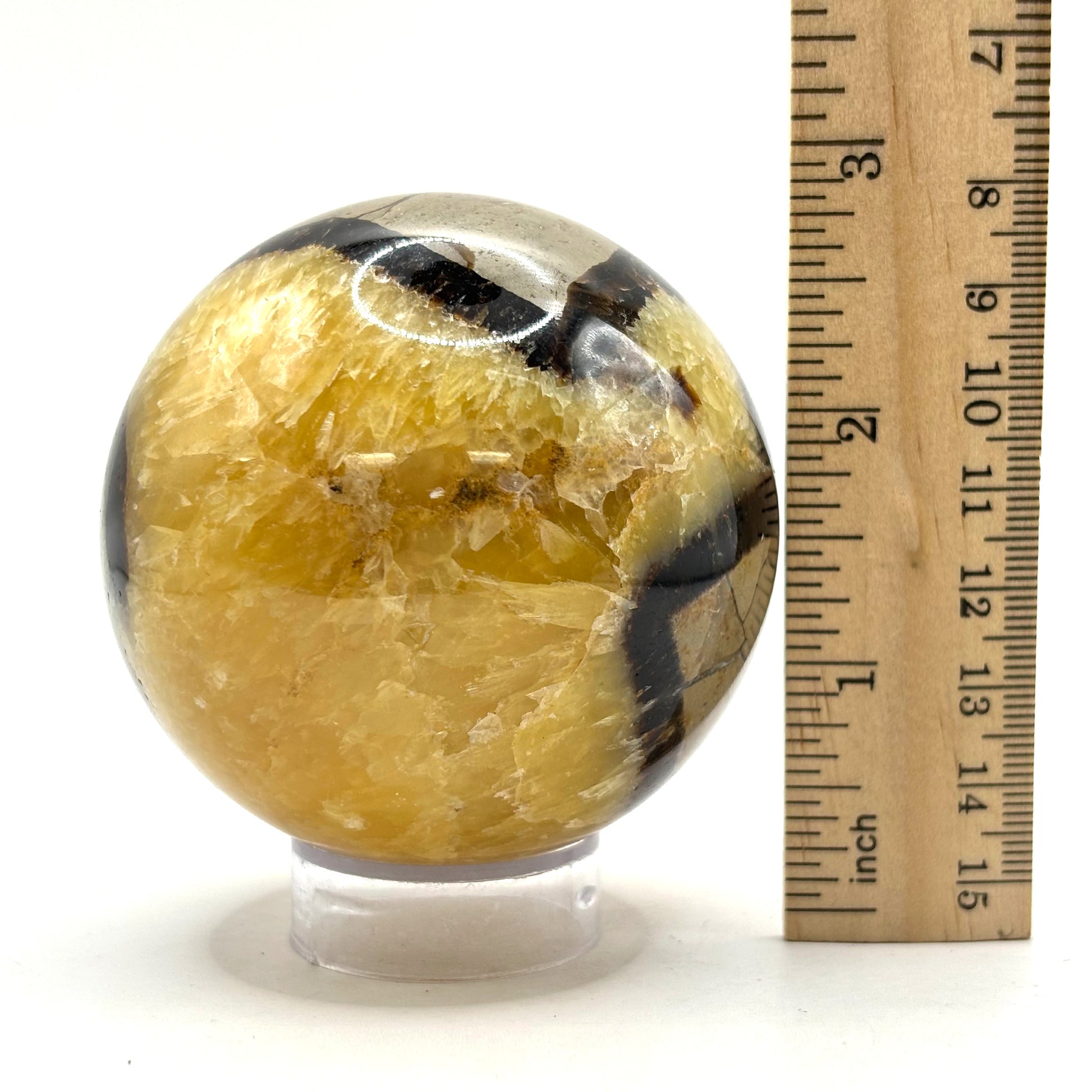 Natural polished Septarian sphere - Gem Avenue Retail