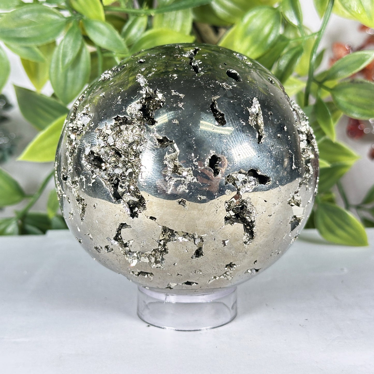 Polished Pyrite Sphere - Gem Avenue Retail