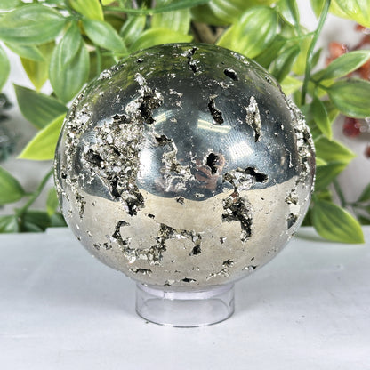 Polished Pyrite Sphere - Gem Avenue Retail