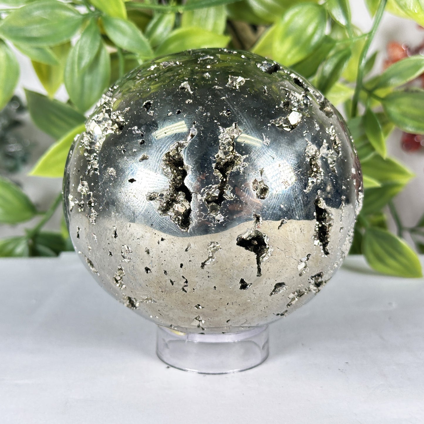 Polished Pyrite Sphere - Gem Avenue Retail