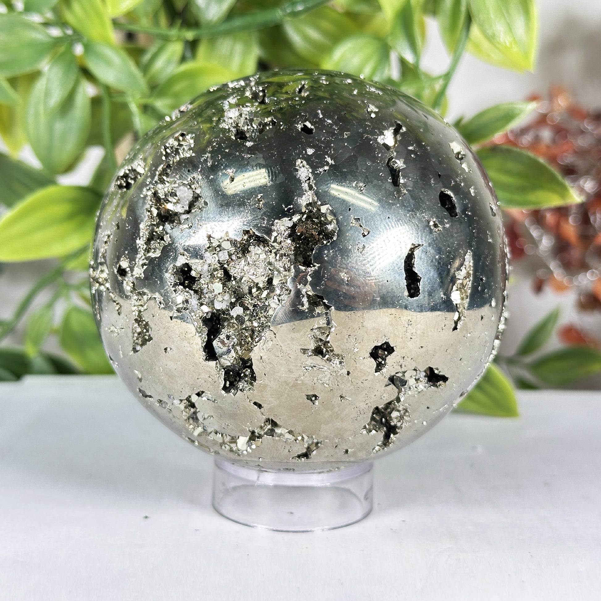 Polished Pyrite Sphere - Gem Avenue Retail