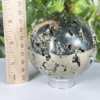 Polished Pyrite Sphere - Gem Avenue Retail