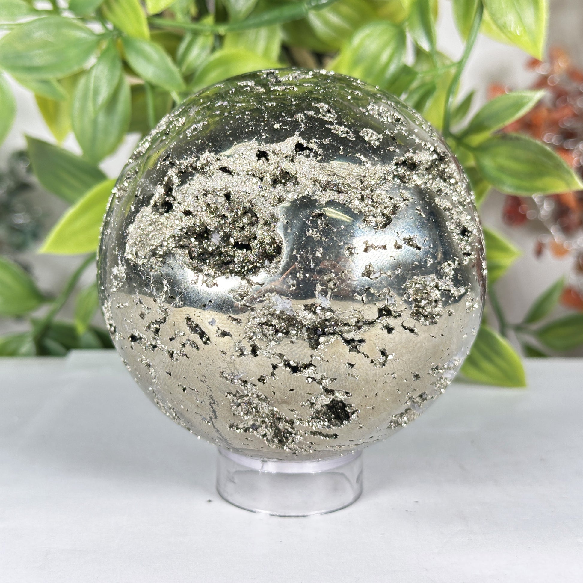Polished Pyrite Sphere - Gem Avenue Retail