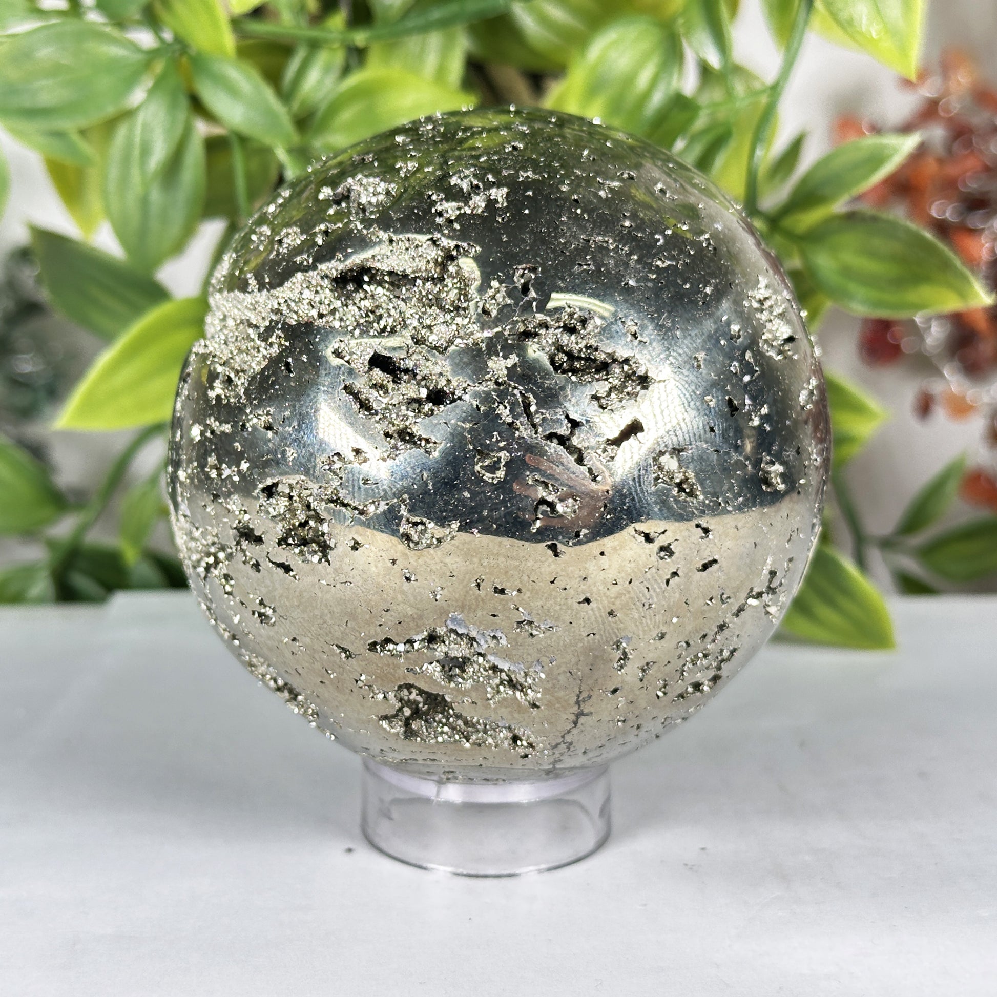 Polished Pyrite Sphere - Gem Avenue Retail