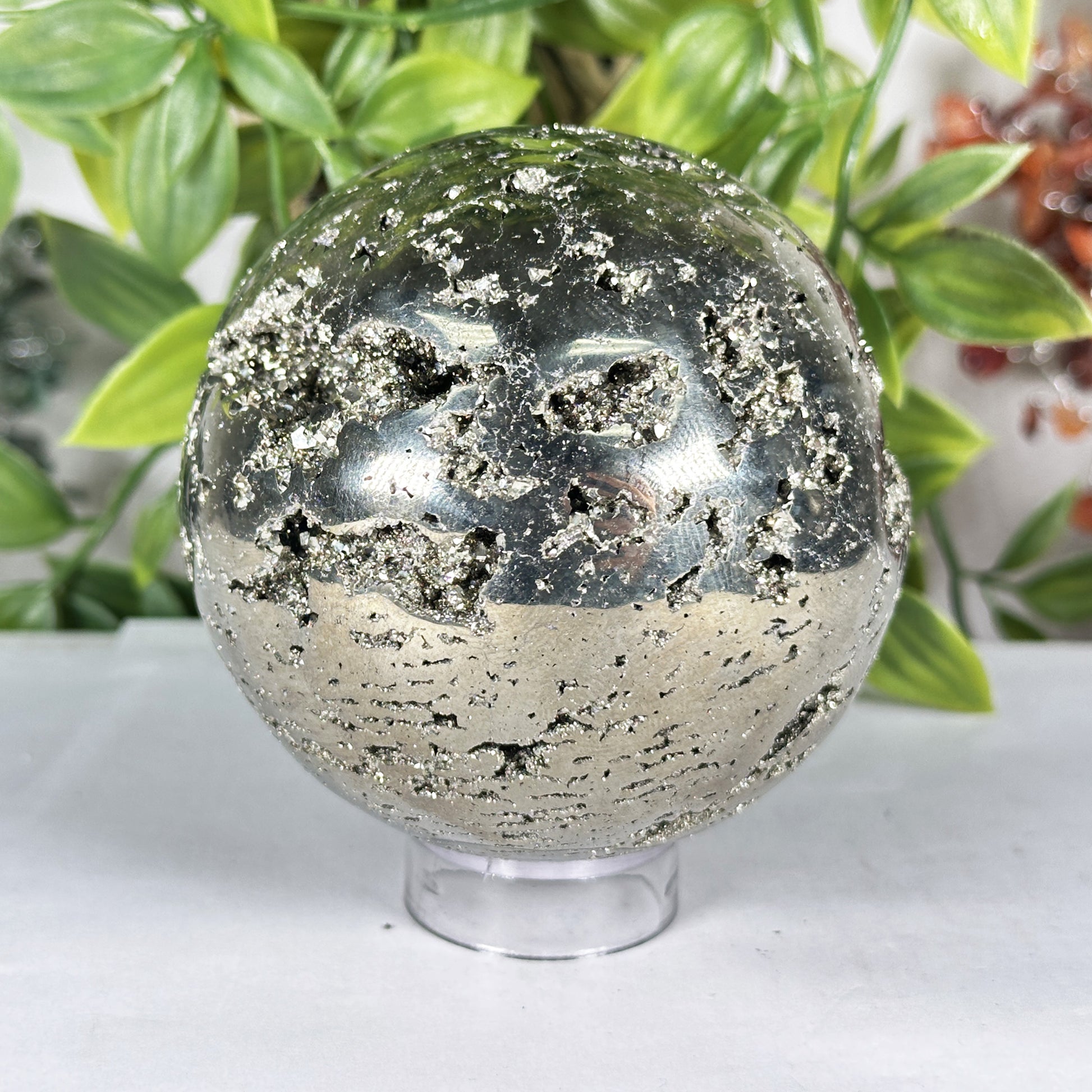 Polished Pyrite Sphere - Gem Avenue Retail