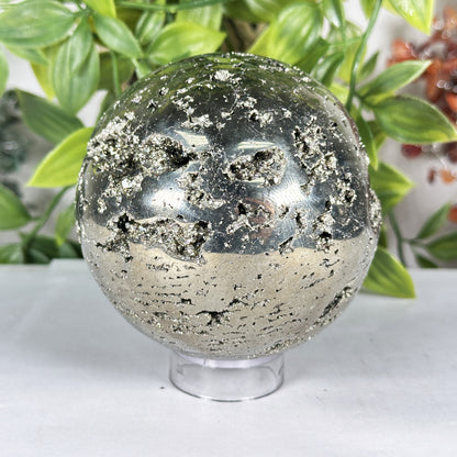 Polished Pyrite Sphere - Gem Avenue Retail