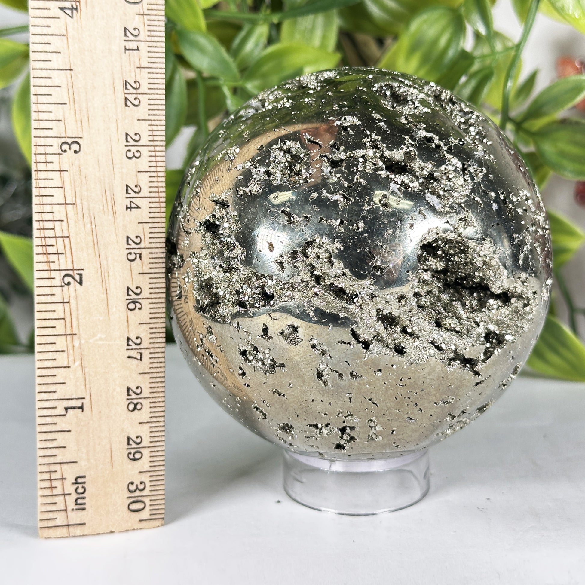 Polished Pyrite Sphere - Gem Avenue Retail