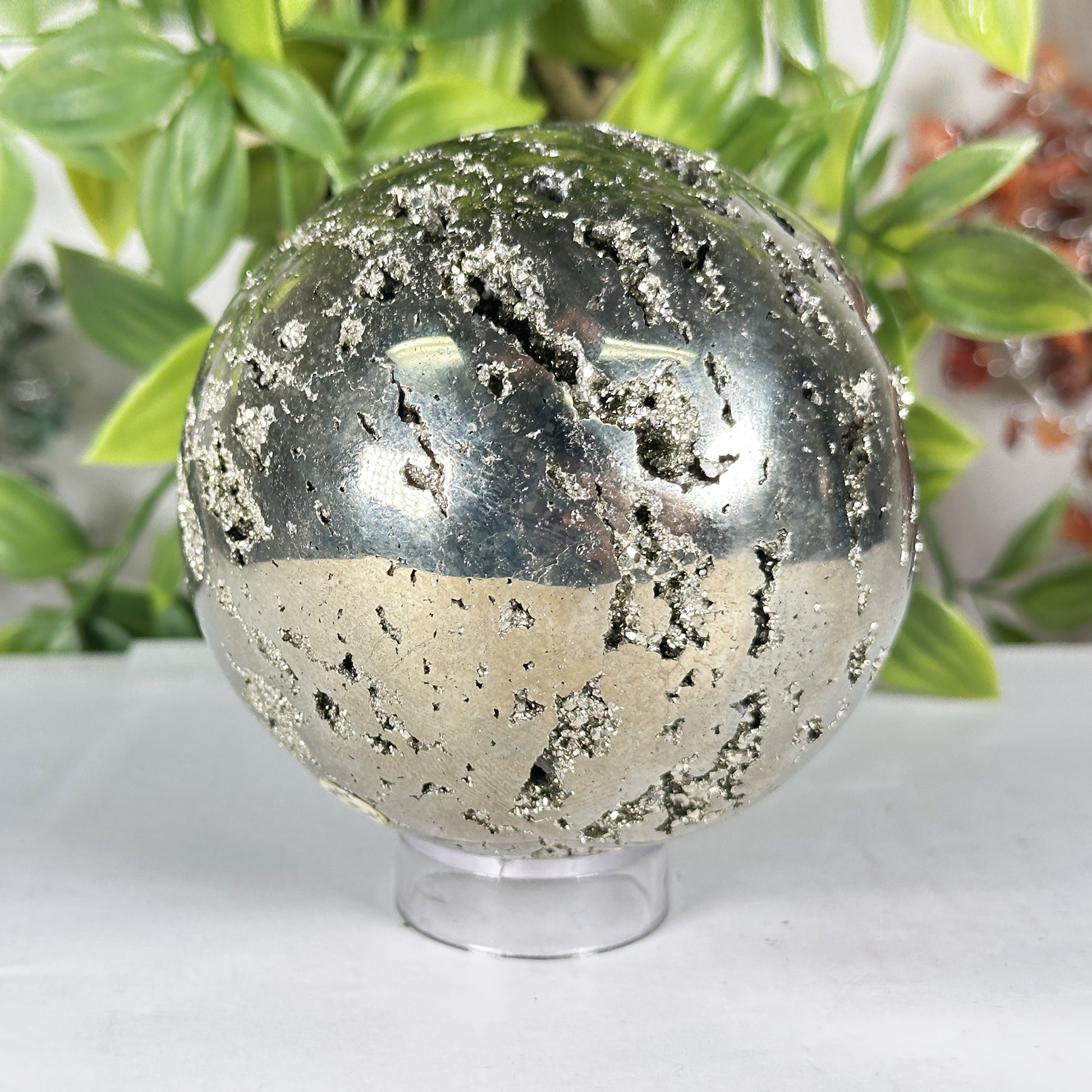 Polished Pyrite Sphere - Gem Avenue Retail