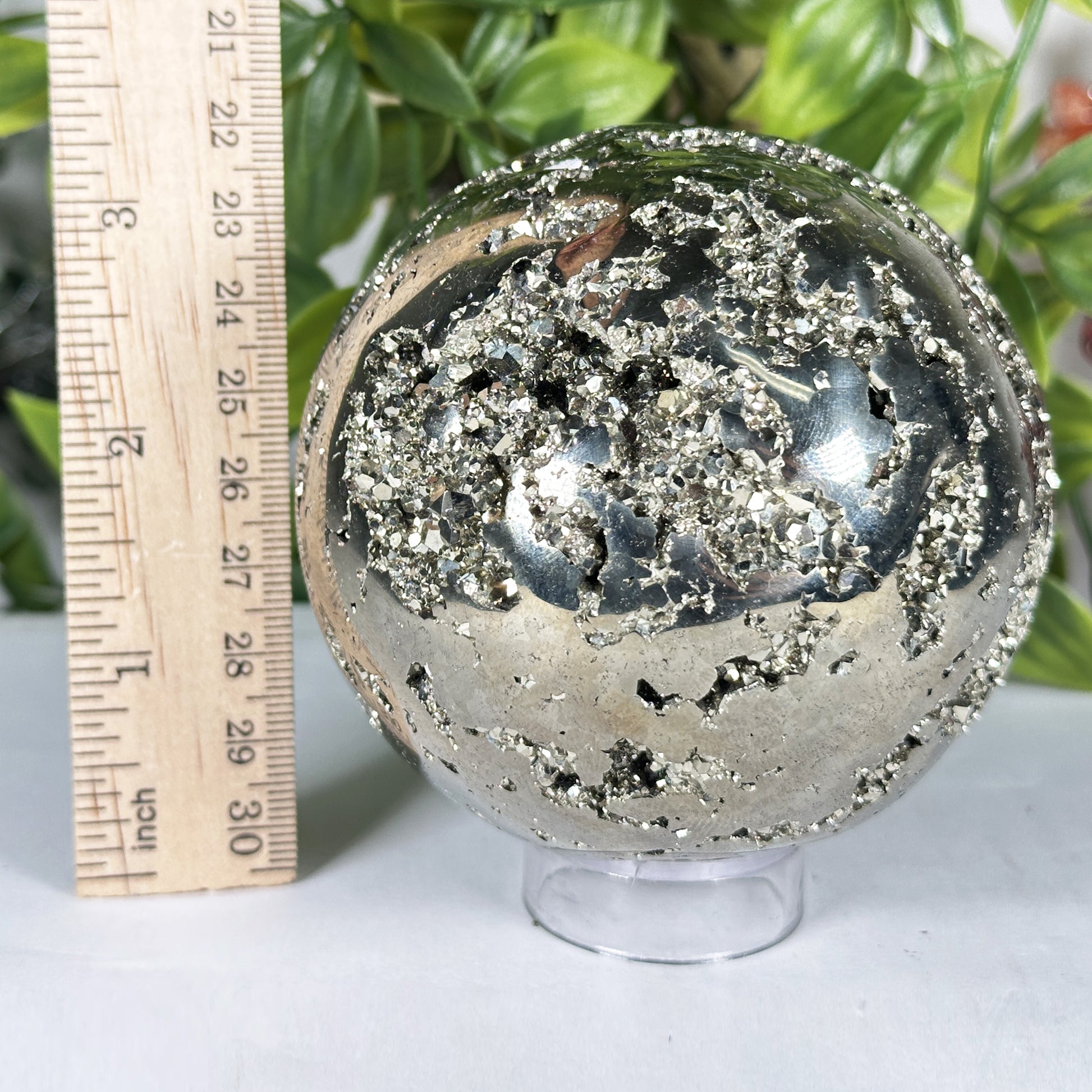 Polished Pyrite Sphere - Gem Avenue Retail