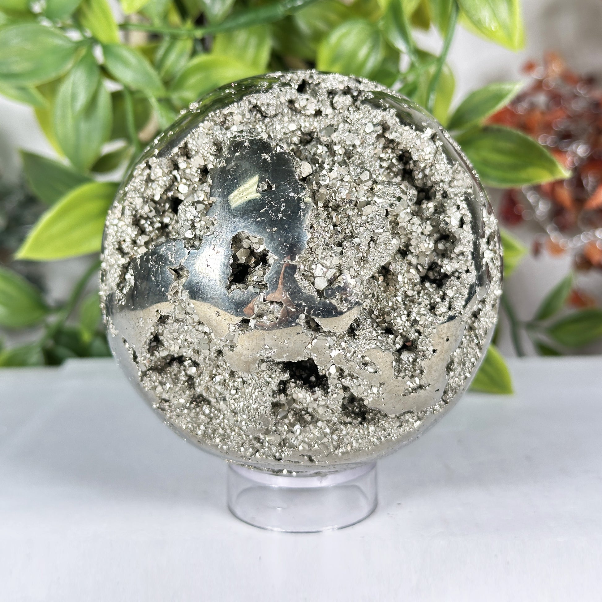 Polished Pyrite Sphere - Gem Avenue Retail