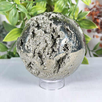 Polished Pyrite Sphere - Gem Avenue Retail
