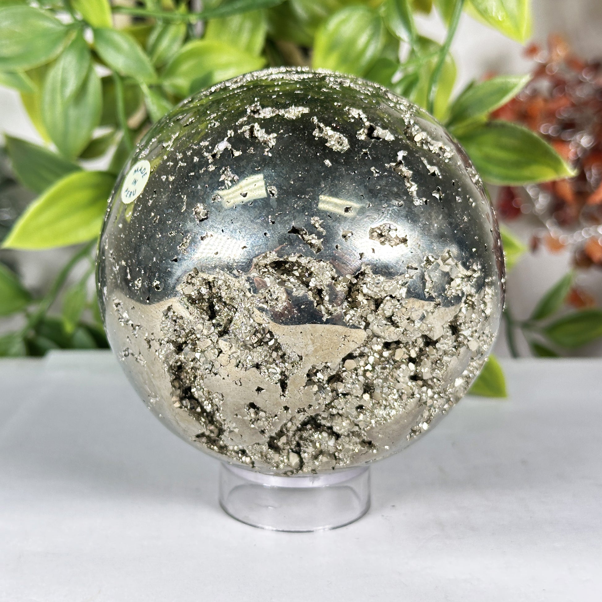 Polished Pyrite Sphere - Gem Avenue Retail