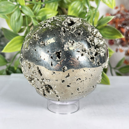 Polished Pyrite Sphere - Gem Avenue Retail